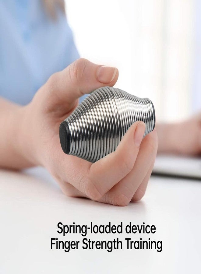 KEYOZA ألعاب معدنية زنبركية لتخفيف التوتر، مناسبة للبالغين، وحشو سلال عيد الفصح، وهدايا للأطفال والمراهقين والرجال، وأدوات مكتبية هادئة وفعّالة لتخفيف التوتر، وكرة حسية لتخفيف التوتر، وأداة مساعدة على التحكم في التوتر. - Image 4